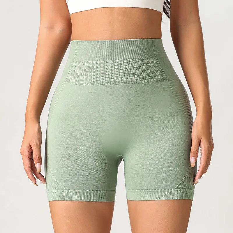 High-Waisted Sports Shorts