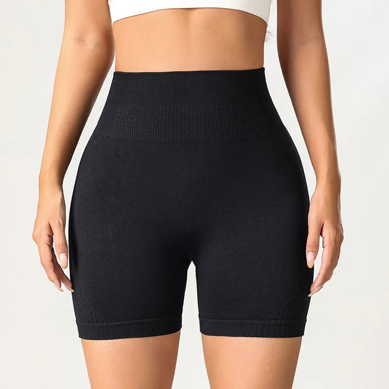 High-Waisted Sports Shorts