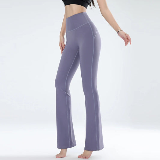 High-Waisted Sports Pants - Slim Fit